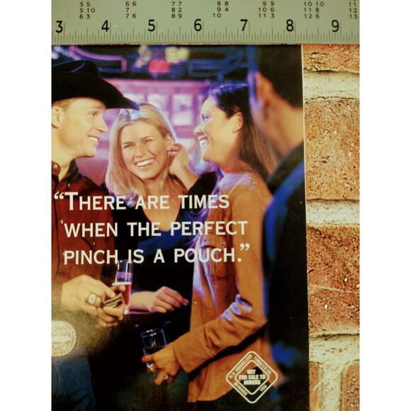 2004 Copenhagen Print Ad Cowboy Hat Belt Buckle Tavern Perfect Pinch Pouch Quote - Picture 7 of 9